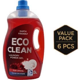 Dubai Shopping Festival Eco Clean Ruby Crystal Power Gel 3L – Liquid Laundry Detergent UAE