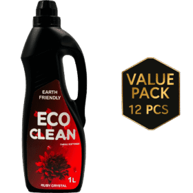 Ruby Crystal Fabric Softener 1 Liter value pack of 12