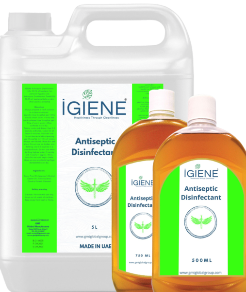 Antiseptic Disinfectant 500ml, 750ml and 5L bottles - multi use pine formula UAE