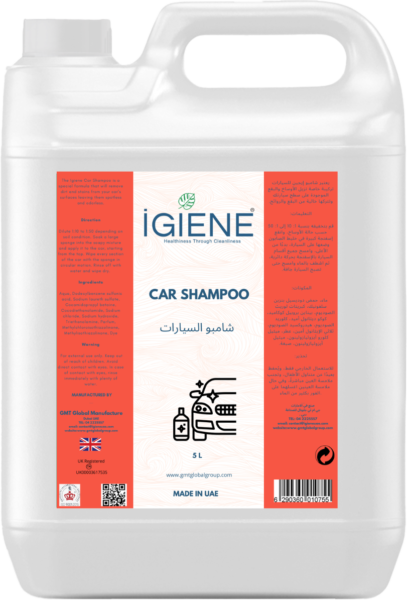 Car Shampoo 5L bottle - concentrated formula UAE