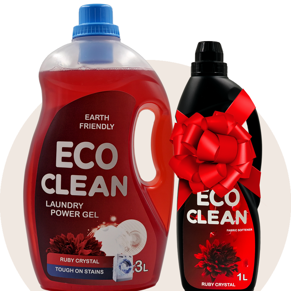 EcoClean Ruby Crystal Gift Set