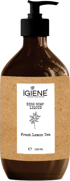 Dish Soap Liquid Lemon Tea bottle - affordable plant derived dishwashing liquid UAE