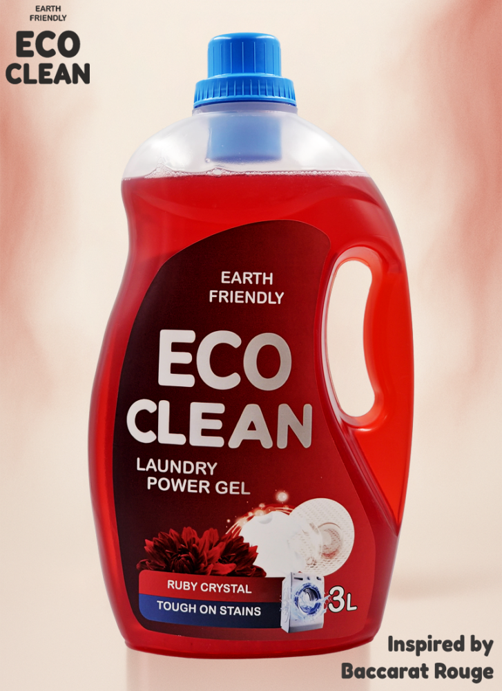 EcoClean Ruby Crystal Power Gel 3L